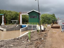 Ongoing Road Works and pump station