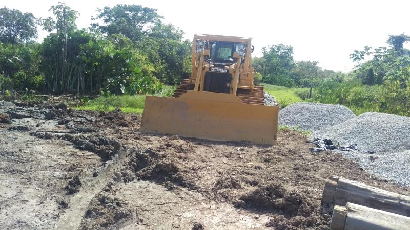A D6 bulldozer to be used to aid clearing of 150 Acres of farmland under the RAID project